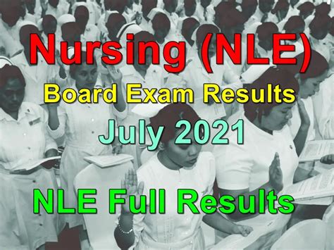 nursing licensure exam 2021|FULL RESULTS: July 2021 NLE Nursing board exam list of .